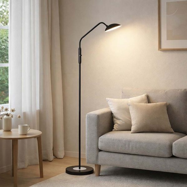 Fischer & Honsel 40485 LED Stehleuchte Tallri 1-flammig schwarz CCT dimmbar