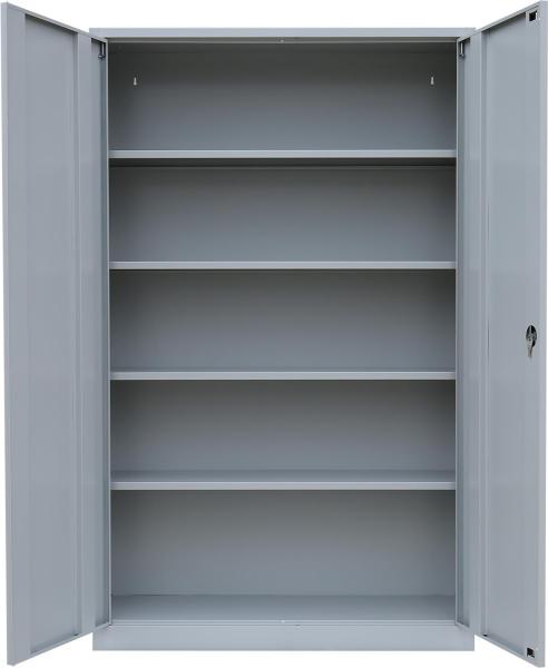 XXXL Stahl-Aktenschrank Metallschrank abschließbar Büroschrank Stahlschrank 195 x 120 x 42,2cm Lichtgrau 530370