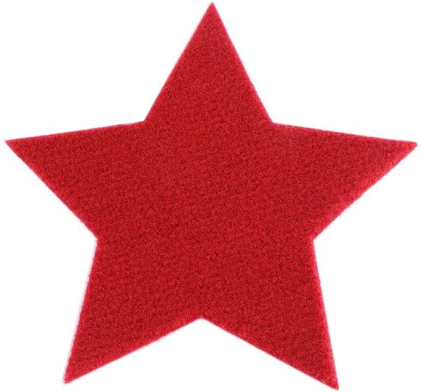 Primaflor-Ideen in Textil Platzset Stern, Weihnachtsdeko rot, (Set, 6-St), ideal als Untersetzer oder Tischdeko, Größe 16,5 cm