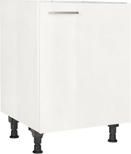 nobilia® Spülenschrank "Flash", Ausrichtung wählbar, vormontiert, in den Breiten 45 und 60 cm, mit höhenverstellbaren Sockelfüßen