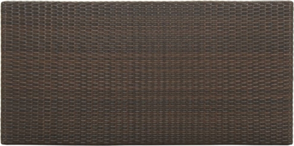 vidaXL Bartisch mit Regal Braun 120x60x110 cm Poly Rattan 313475 Bild 8