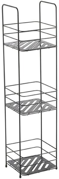 MSV Duschregal 3-Stöckig, BxTxH: 16,5 x 15,5 x 63 cm