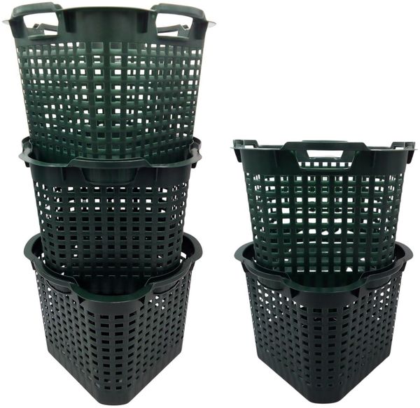 BURI Wäschekorb Set Universalkorb vers. Farben Stapelkörbe Gartenkörbe Korb robust