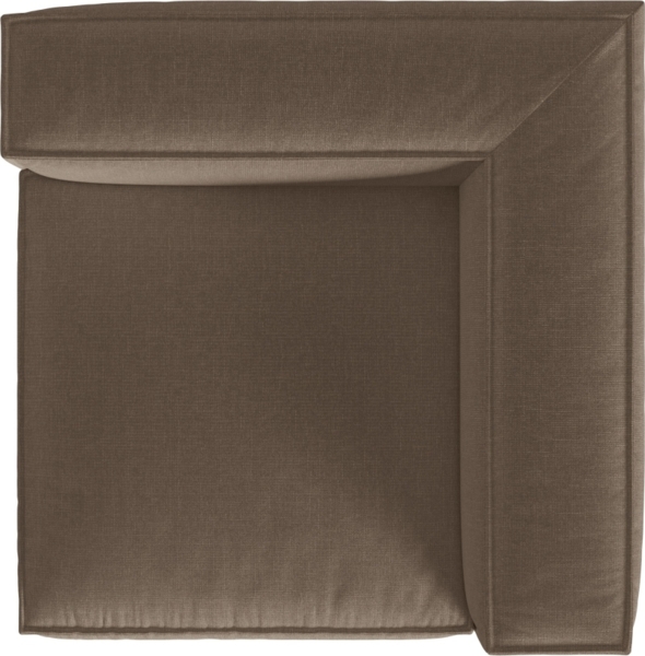 Micadoni Eckmodul Nuria 1-Sitzer Strukturierter Stoff Cappuccino Bild 4