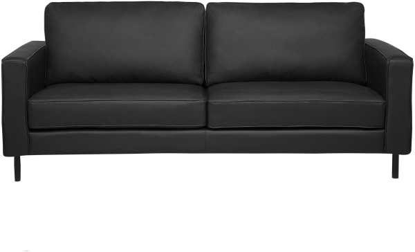 3-Sitzer Sofa Leder schwarz SAVALEN