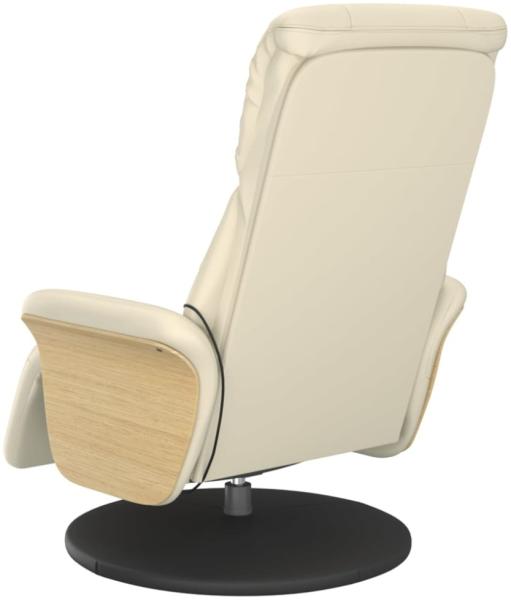 vidaXL Massagesessel mit Fußteil Creme Kunstleder 356633 Bild 11