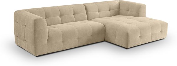 Ecksofa (B/H/T: 292x72x161 cm) in Beige