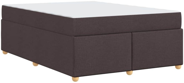 vidaXL Bettrahmen mit Matratze Dunkelbraun 140 x 200 cm Stoff 3399359 Bild 7