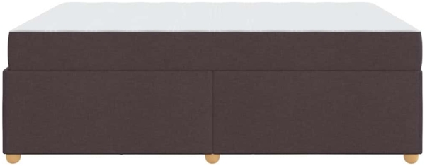 vidaXL Bettrahmen mit Matratze Dunkelbraun 140 x 200 cm Stoff 3399359 Bild 6
