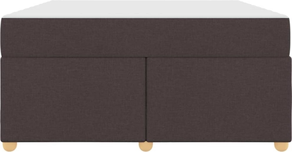 vidaXL Bettrahmen mit Matratze Dunkelbraun 140 x 200 cm Stoff 3399359 Bild 5
