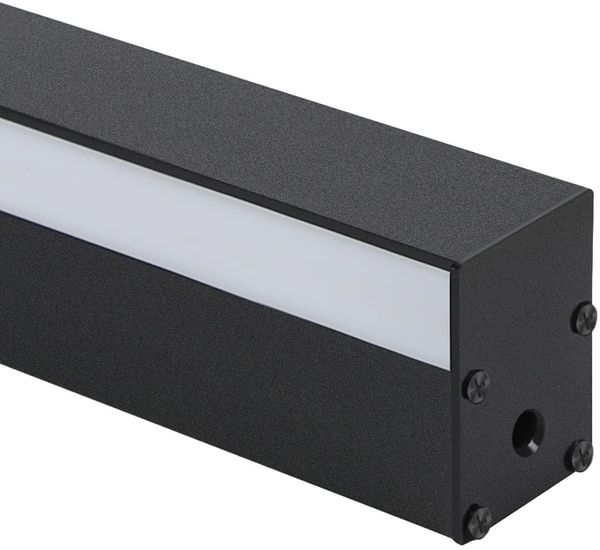 ZMH 2ER LED Wandleuchte innen Wandlampe - 100CM Schwarz Modern Flurlampe Schwenkbar Design Treppenhauslampe Indirekt Dimmbar Warmweiß Wandbeleuchtung für Wohnzimmer Schlafzimmer Flur Treppenhaus Bett Bild 8