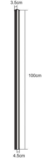 ZMH 2ER LED Wandleuchte innen Wandlampe - 100CM Schwarz Modern Flurlampe Schwenkbar Design Treppenhauslampe Indirekt Dimmbar Warmweiß Wandbeleuchtung für Wohnzimmer Schlafzimmer Flur Treppenhaus Bett Bild 3