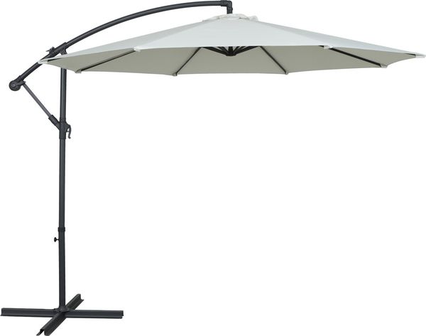 TrendLine Ampelschirm creme Ø 300 cm inkl. Kreuzständer
