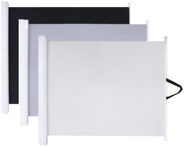 Türschutzgitter Treppenschutzgitter Absperrgitter Schwarz Ausziehbar Kind Hund Baby Welpen Schutzbarriere Einrollbar Haustiere