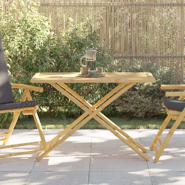 vidaXL Gartentisch Klappbar 110x55x75 cm Bambus 365879