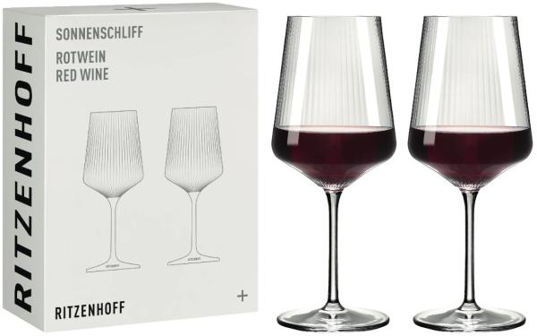 Ritzenhoff 8000002 Rotweinglas-Set #1 SONNENSCHLIFF RDT 2024 in Geschenkbox