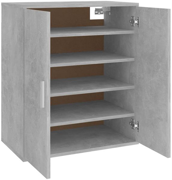 vidaXL Schuhschrank Betongrau 60x35x70 cm Holzwerkstoff 808922 Bild 8