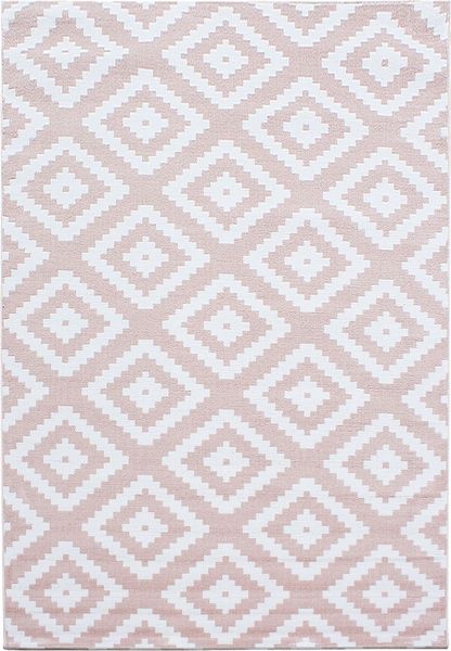 Kurzflor Teppich Pago Läufer - 80x150 cm - Pink