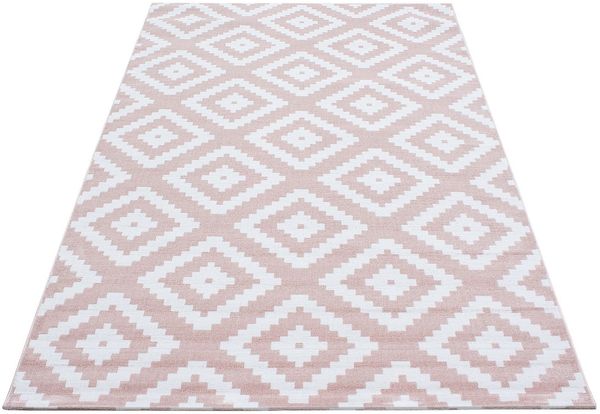 Kurzflor Teppich Pago Läufer - 80x150 cm - Pink Bild 3