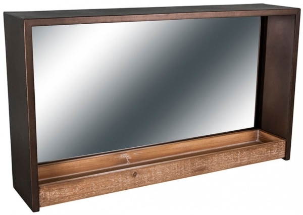 Antic Line Wandspiegel Spiegel aus Metall-Holz SEB17408 70cm