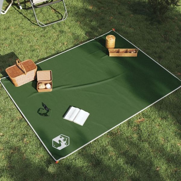 Picknickdecke mit Heringen Grün 205x155 cm 4004200