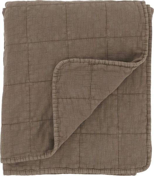 Chic Antique - Decke Quilt Tagesdecke Kuscheldecke 180x130cm Braun 16102120