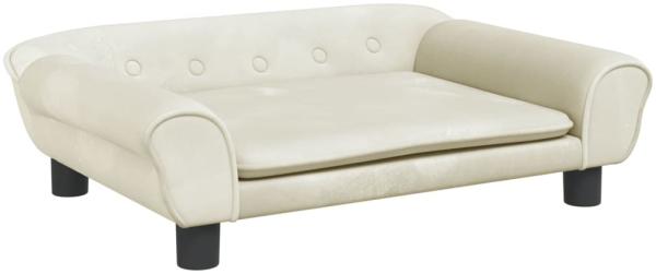 vidaXL Kindersofa Creme 70x45x26 cm Samt 3196406