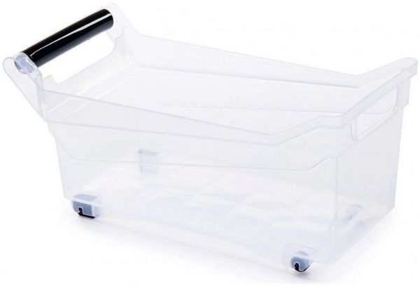 Prosperplast Aufbewahrungsbox Aufbewahrungsbox 14L mit Rollen & Griff Kunststoff