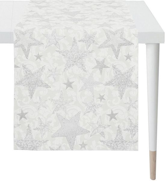 APELT Tischläufer 4711 CHRISTMAS GLAM, Weihnachtsdeko, Weihnachten (1-tlg), Lurex-Jacquardgewebe