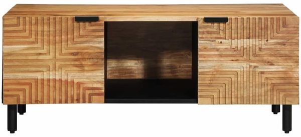 vidaXL Couchtisch Braun 100 x 54 x 40 cm Massivholz Akazie 4017768 Bild 4