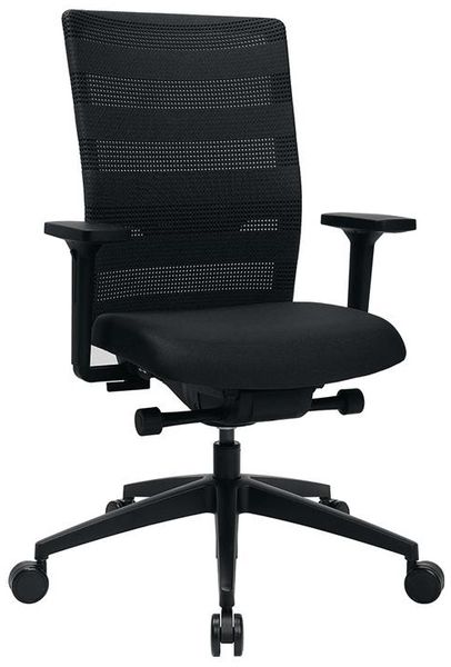 Topstar Bürodrehstuhl Sitness Airwork schwarz-Teppichbodenrollen