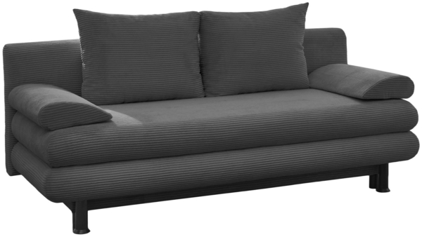 Schlafsofa Bill / Bern SO240, Stoff, Grau, 196 x 92 x 93 cm