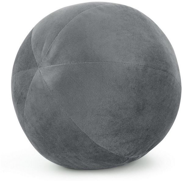 Eurofirany Dekokissen Kugelkissen Kugelformiges Kissen Ball Samt Velvet, besonders weich, dekorativ und designvoll 24 cm