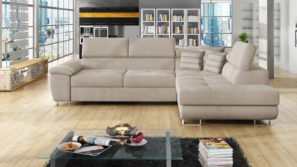 Ecksofa Cotere, Seite: Rechts, Farbe: Uttario Velvet 2979 + Uttario Velvet 2979 + Senegal 825