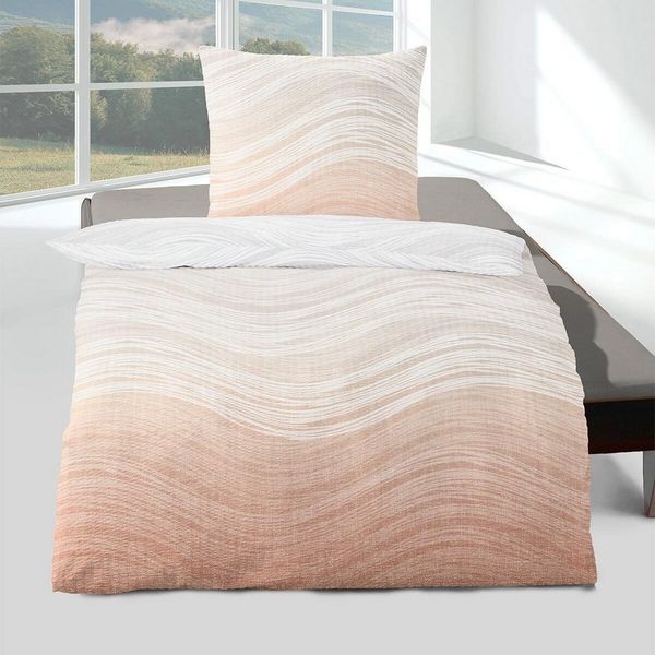 TRAUMSCHLAF Bettwäsche Aurora, Seersucker, 2 teilig, bügelfreie Seersucker Qualität