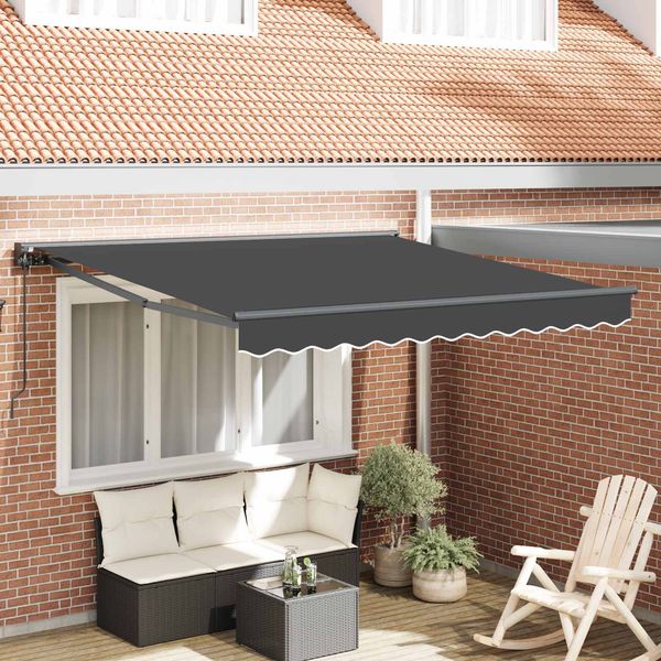 vidaXL Markisenrahmen Anthrazit 350 x 250 cm 3330221
