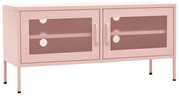 vidaXL TV-Schrank Rosa 105x35x50 cm Stahl 336238