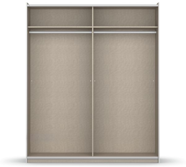 rauch Kleiderschrank; Schwebetürenschrank KRONACH, 2-türig, 2 Spiegeltüren, Graumetallic, 175x210x59xcm Bild 7