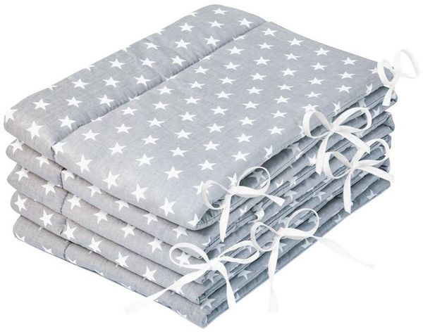 Amilian Bettnestchen Bettumrandung (Made in EU) 420x30 cm - für Babybett 140x70 cm geeignet, (140 x 70 cm geeignet (rundherum) mit Kantenschutz, Nestchen), Umrandungen