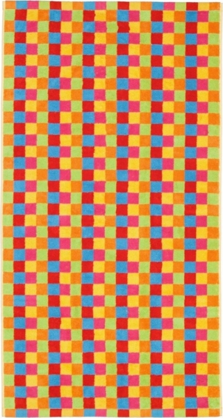 Cawö Handtücher Cawö Duschtuch Lifestyle Cube 7017, 25 Multicolour, Baumwolle (1-St)
