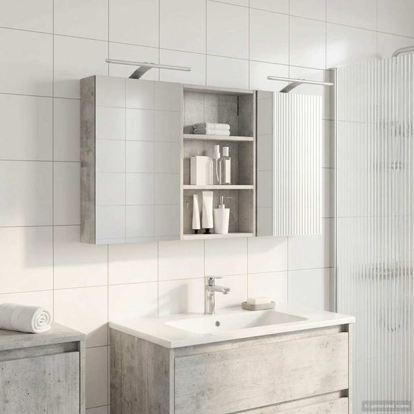 vidaXL Badezimmerschrank-Set 3 pcs 120 x 10,5 x 60,5 cm Holzwerkstoff 3403739