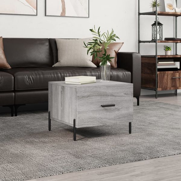 vidaXL Couchtisch Grau Sonoma 50x50x40 cm Holzwerkstoff 829424