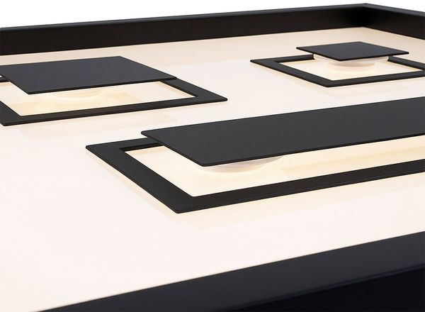 LED Deckenleuchte, schwarz, Backlight, L 42,3 cm Bild 10