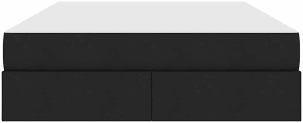 vidaXL Aufbewahrungsbett mit Matratze Schwarz 140x200 cm Polyester 3399666 Bild 6