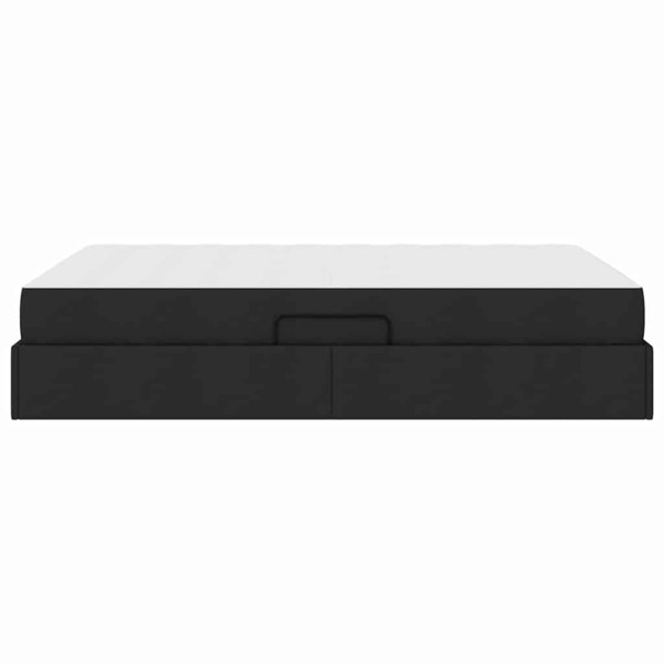 vidaXL Aufbewahrungsbett mit Matratze Schwarz 140x200 cm Polyester 3399666 Bild 8