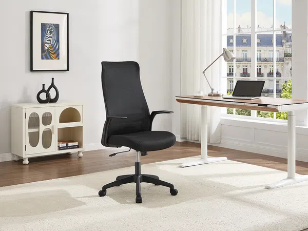 Vente-unique - LATYRA Office chair Stoff Schwarz - B 63 cm x H 118 cm110 cm x L 59,5 cm