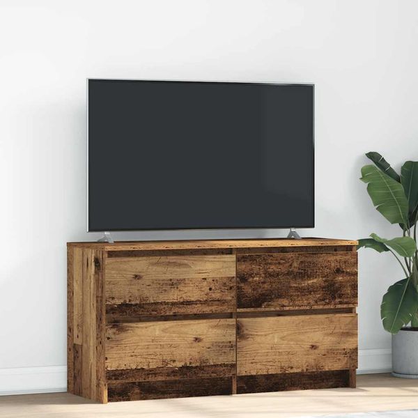 vidaXL TV-Schrank Altholz-Optik 100x35x54 cm Holzwerkstoff 861803