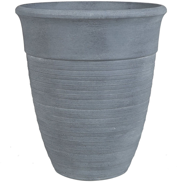 Blumentopf grau rund 43 x 43 x 49 cm KATALIMA