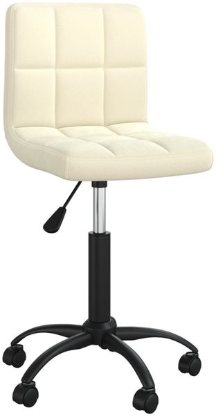 vidaXL Esszimmerstuhl Drehbar Creme Samt, Drehbar [3087595]