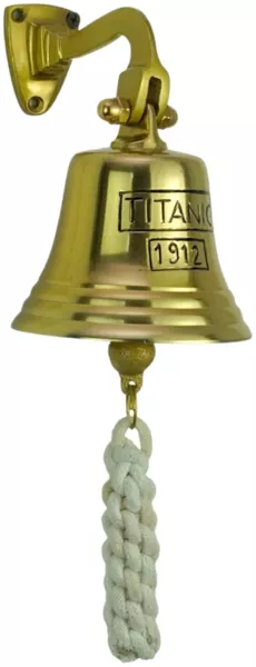 Thekenglocke Max Messing 10x15x13cm massivum Schiffsglocke Vintage Bar-Glocke Türglocke Kellnerglocke Hotelglocke Metall